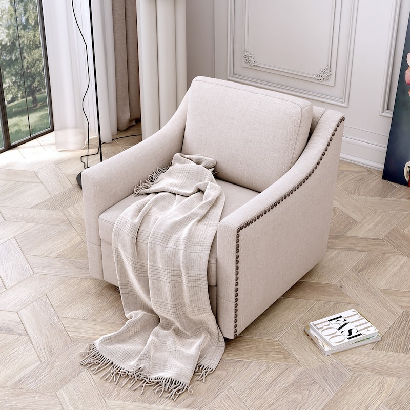 360-degree Swivel Accent Armchair