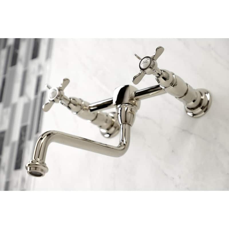 Kingston Brass Essex 1.2 GPM Wall Mounted Bridge Bathroom Faucet