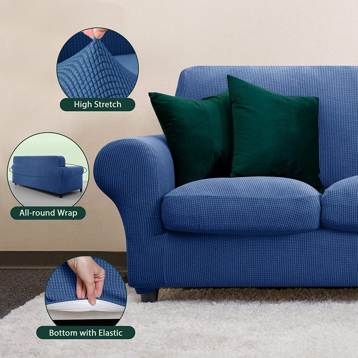 CHUN YI Sofa Cover with Separate Cushion Slipcover Stretch Cover Bed Bath Beyond 36628799