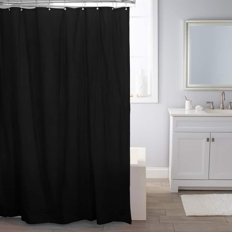 Bath Bliss Heavy Weight Shower Liner in Black