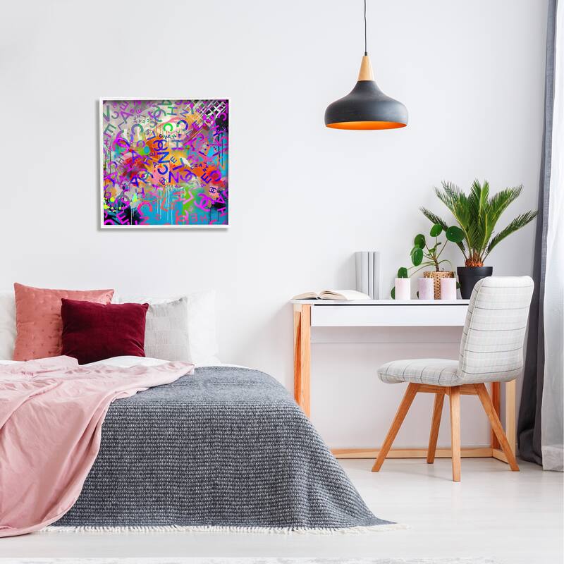 Stupell Modern Glam Logos Framed Giclee Art Design by Ziwei Li