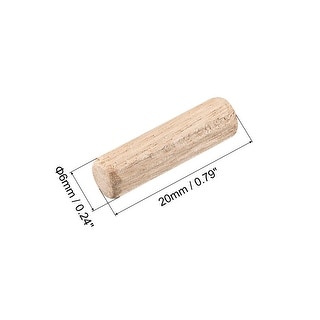 SENJEOK 1000 PCS 5/16 Inch Wooden Dowel Pins, Sall Fluted Dowel Pins