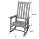 preview thumbnail 4 of 18, Wooden Porch Rocker Chair Wide Seat and Tall Backrest,High Back Smooth Rocking Chairs for Outdoor & Indoor,Light