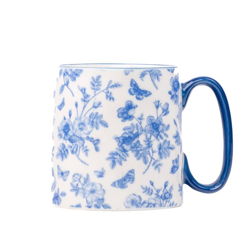 10 Strawberry Street Bella Flora Mugs, Set of 4