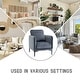 preview thumbnail 43 of 53, Nora Modern Velvet Accent Chair for Bedroom with Metal Legs