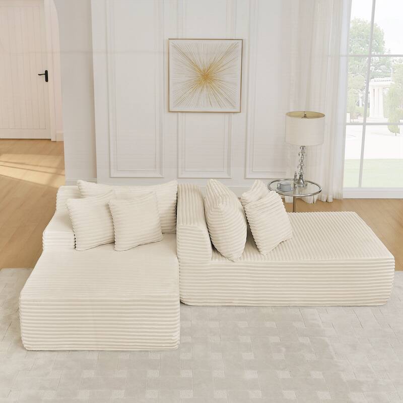 Two-seater Lazy Sofa Lounge Chair,Compressed Sofa No Assembly Required