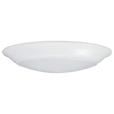 7 inch LED Disk Light 5000K 6 Unit Contractor Pack White Finish