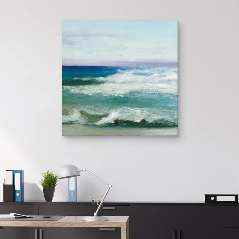 Azure Ocean by Julia Puriton Canvas Art Print