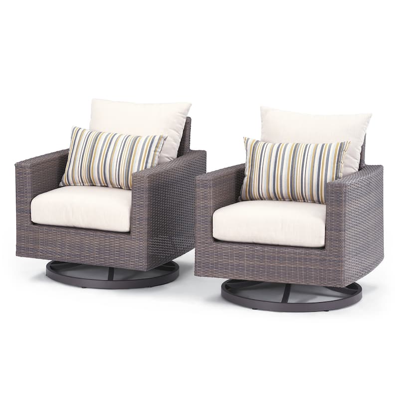 Milea 5 Piece Sunbrella Outdoor Patio Club Seating Set
