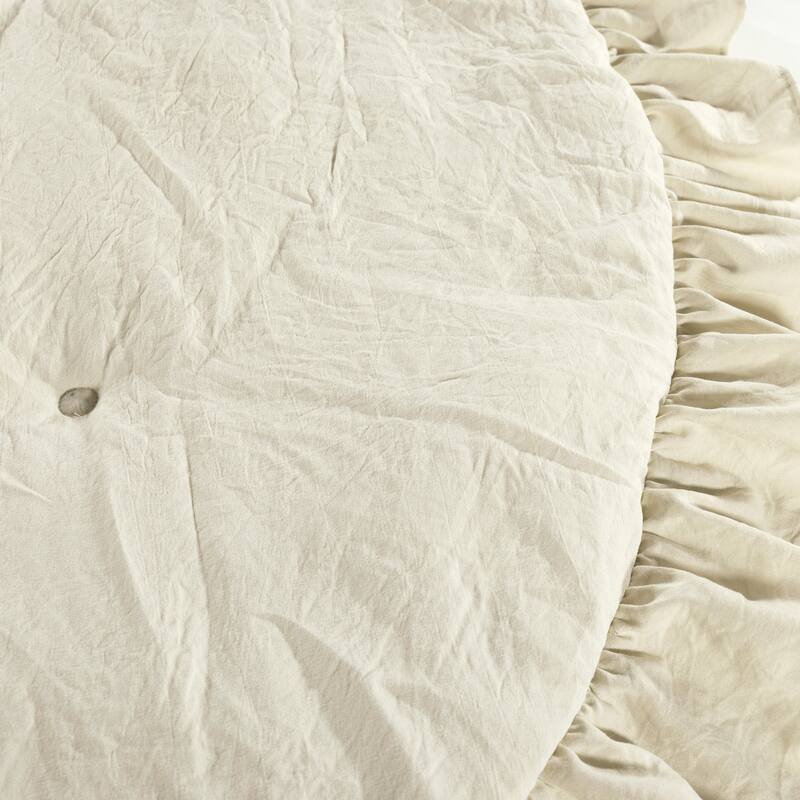 Lush Decor Baby Round Ruffle Play Mat Single 36" Diameter - 36" Diameter