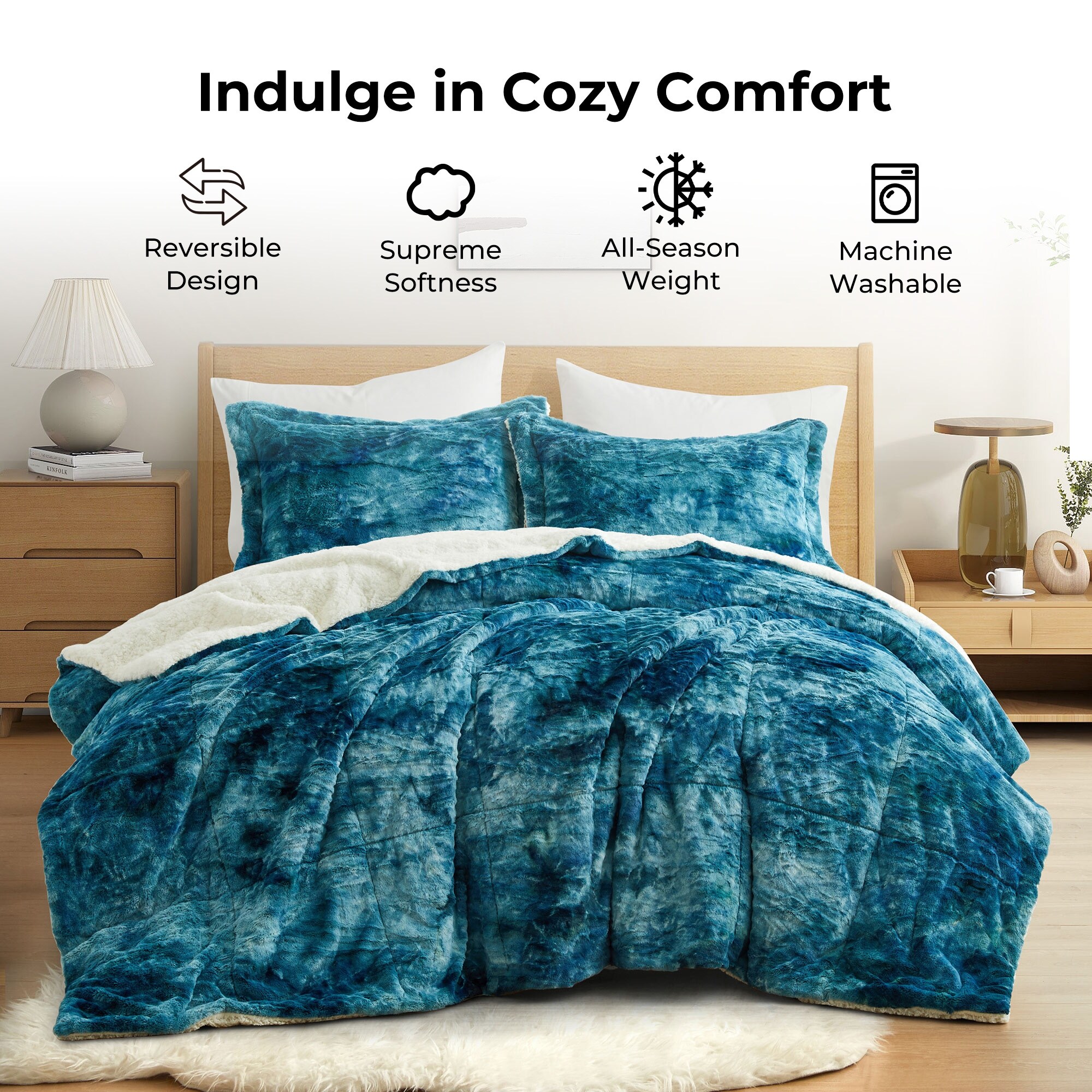 Bed bath and discount beyond sherpa comforter