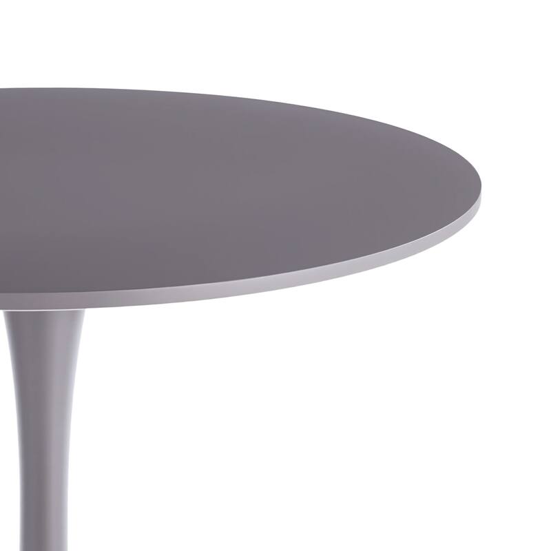 31.5" Mid-century Dining Table for 2-4 people With Round MDF Table Top, Pedestal Dining Table, Coffee Table