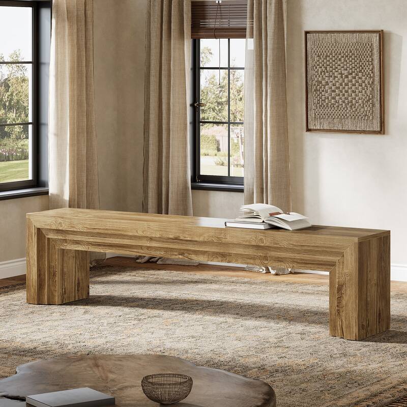 71" Extra Long Entryway Bench, Shoe Bench Seating for Hallway, End of Bed, Living Room, Sofa Back, Dining Room