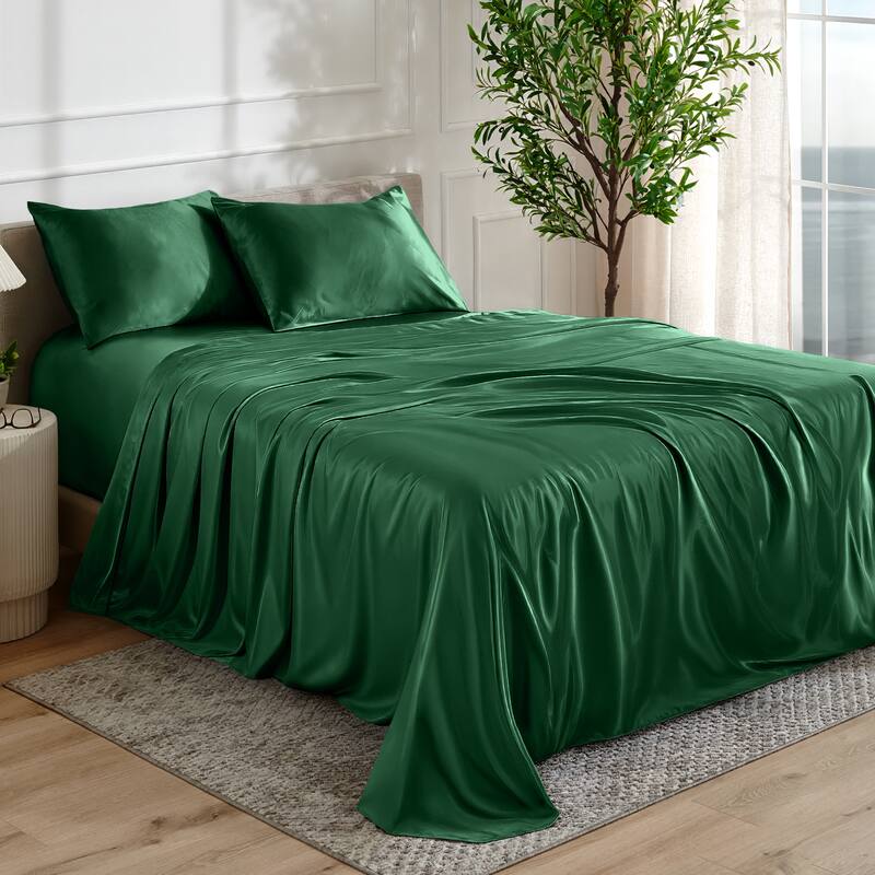 Bare Home Poly Satin Sheet Set