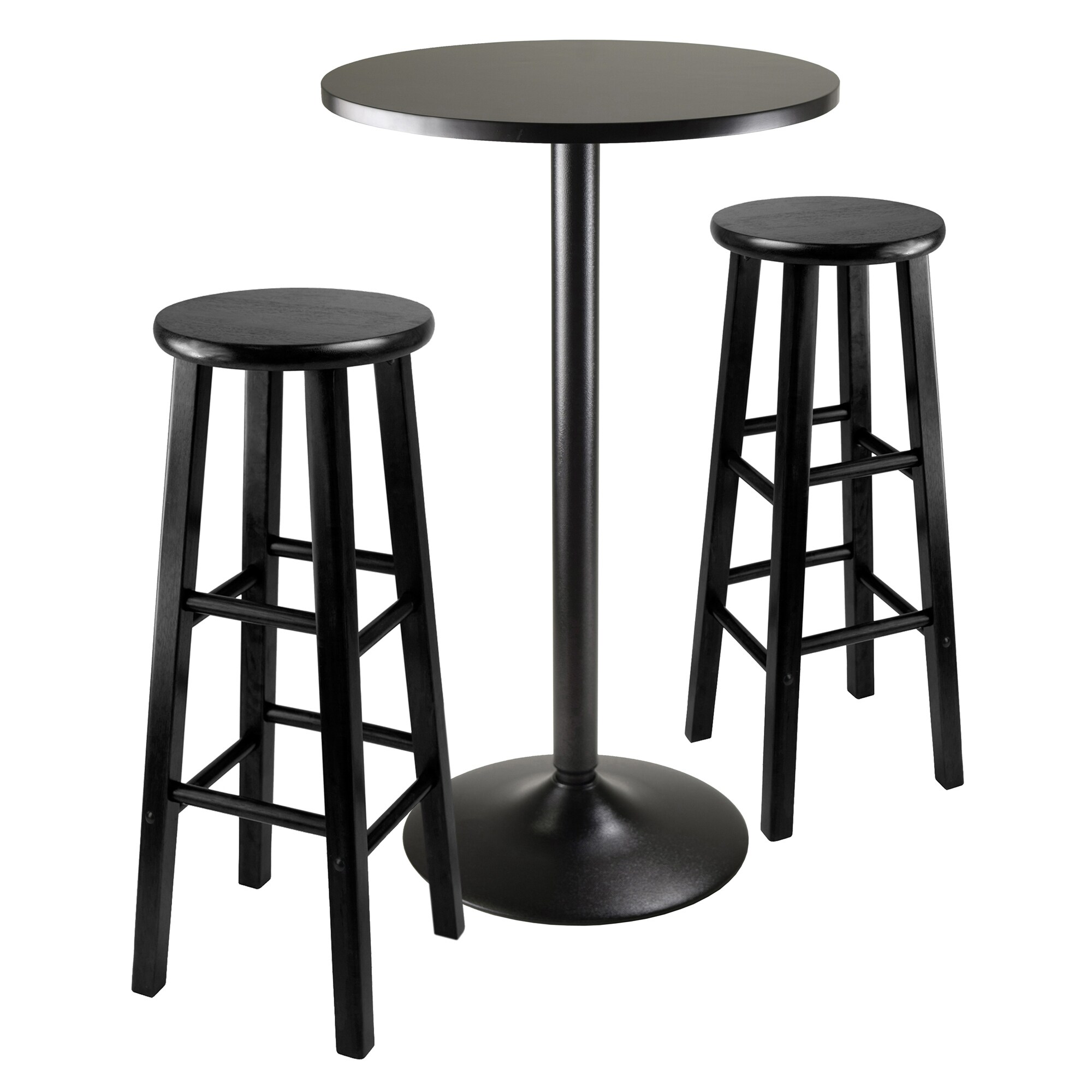 Black round 2025 stools