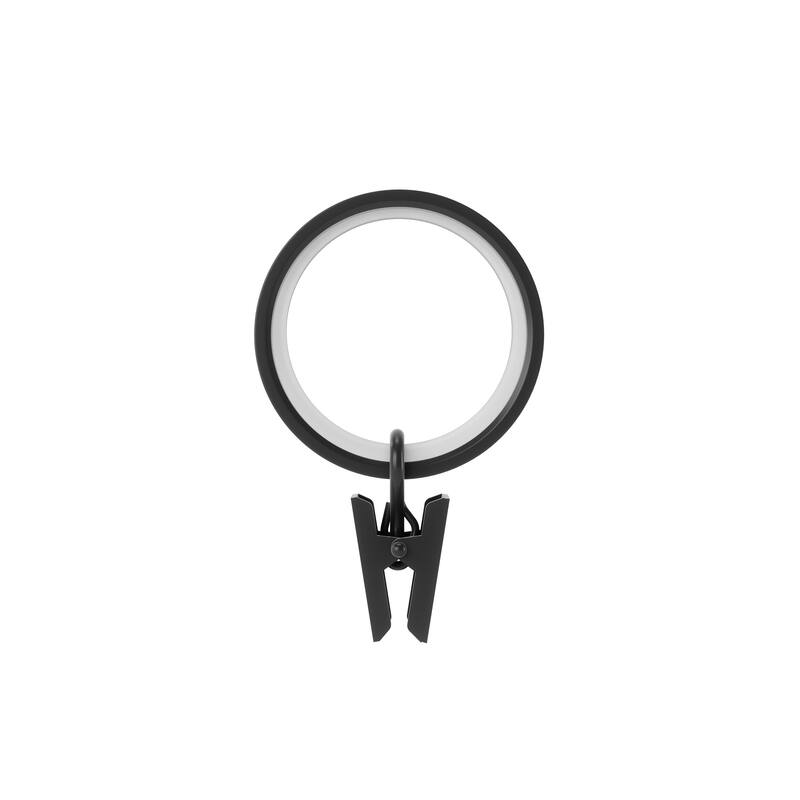 Umbra Cappa 1" Clip Rings, Set of 7 - Black