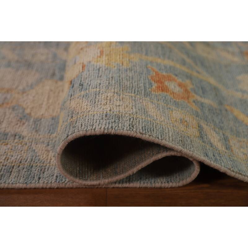 Floral / Medallion Oushak Turkish Rug Handmade Wool Carpet - 8'10"x 12'0"