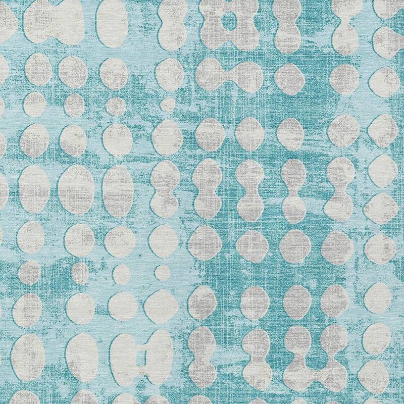 HomeRoots Abstract Transitional Rectangle Outdoor Rug