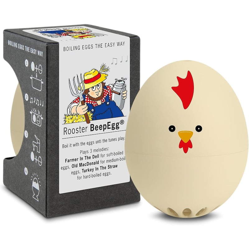 Brainstream Beepegg Egg Timer Singing Floating Egg Timer - 2.13"W x 2.17"H - Hen