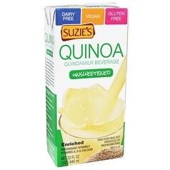 Suzie's Quinoa Milk Beverage - Unsweetened - Case of 6 - 33.8 Fl oz.