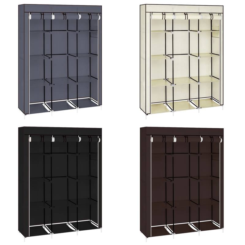 Portable Closet Organizer Wardrobe Storage Organizer with 10 Shelves