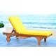 preview thumbnail 2 of 9, SAFAVIEH Outdoor Newport Solid Wood Chaise Lounge Chair with Side Table & Cushion - 27.6" W x 78.7" D x 14.2" H