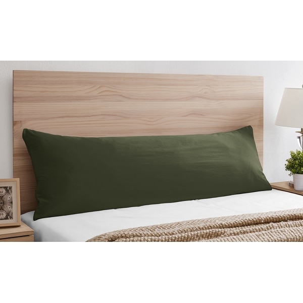 Dark Green Body Pillow Case Pillow Not Included for Woodland