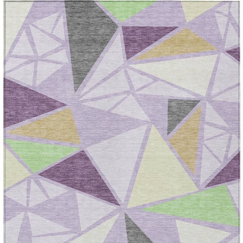 HomeRoots Geometric Transitional Rectangle Outdoor Rug