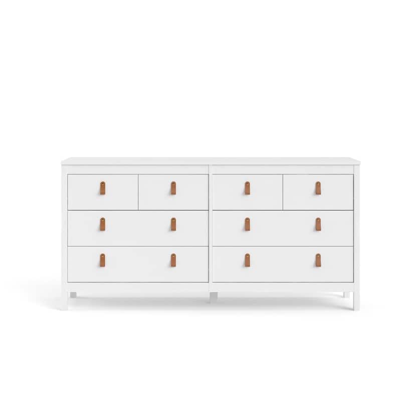 8-Drawer Double Dresser with Wide Storage Drawers, Smooth Gliding Hardware, and Clean Modern Contemporary Design