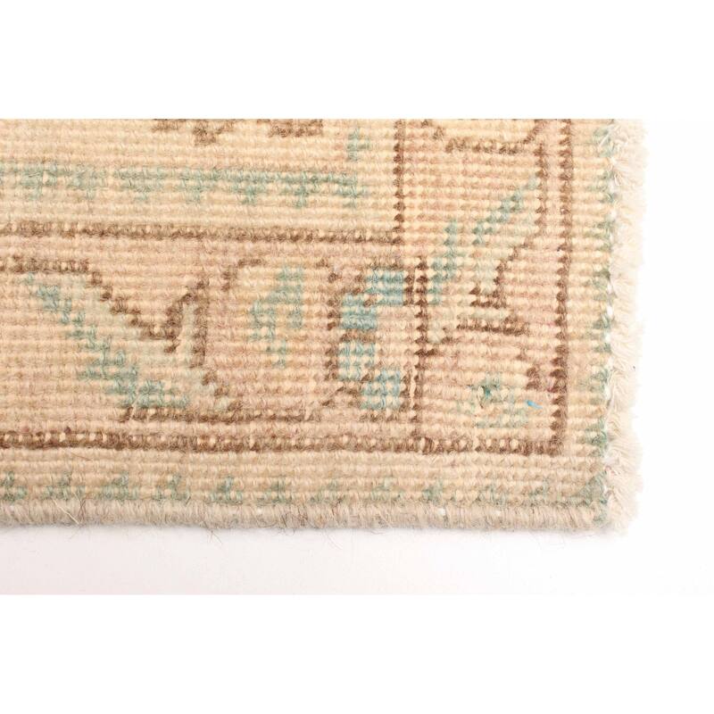 ECARPETGALLERY Hand-knotted Antalya Vintage Salmon Wool Rug - 3'3 x 4'8