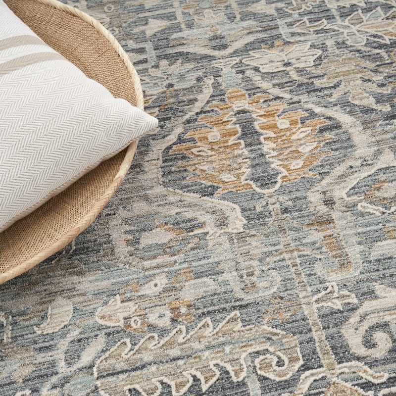 Nourison Nyle Indoor only Grey Persian Area Rug