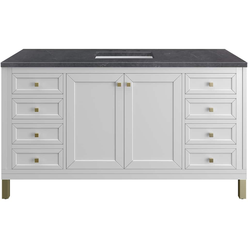 James Martin Vanities 503-V60S-3CSP Chicago 60" Free Standing Single