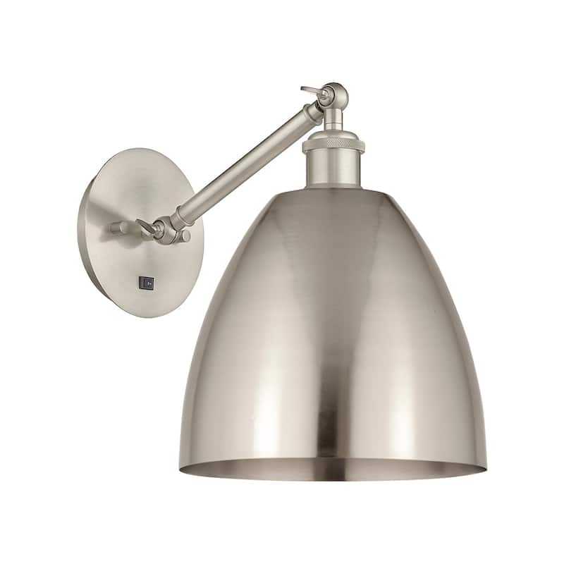 Innovations Lighting 317-1W-14-9 Ballston Sconce Ballston 14" Tall - Satin Nickel / Satin Nickel