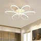 preview thumbnail 1 of 6, Modern Acrylic LED Ceiling Light Semi Flush Mount Lamp - 22.85x22.85x4.33 inches