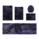 preview thumbnail 102 of 131, Luxury Plush Bathroom Rug Set - Quick-Dry, Soft Microfiber, Non-Slip, Absorbent & Washable Bath Mats Navy - 5 PC SET