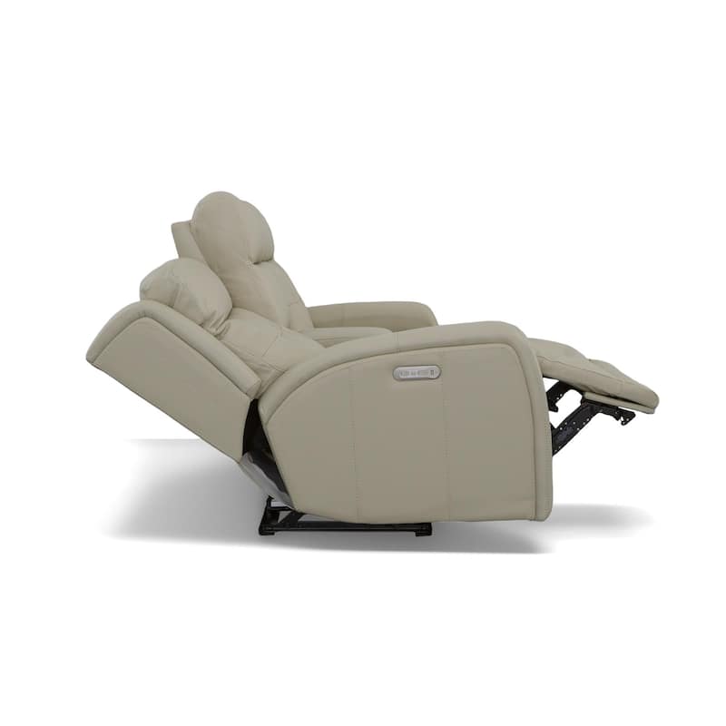 Grant Power Reclining Loveseat with Console and Power Headrests by Flexsteel