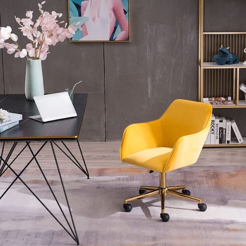 Modern Adjustable Height 360 Revolving Home Office Chair - 24.8*22.8*33.9INCH
