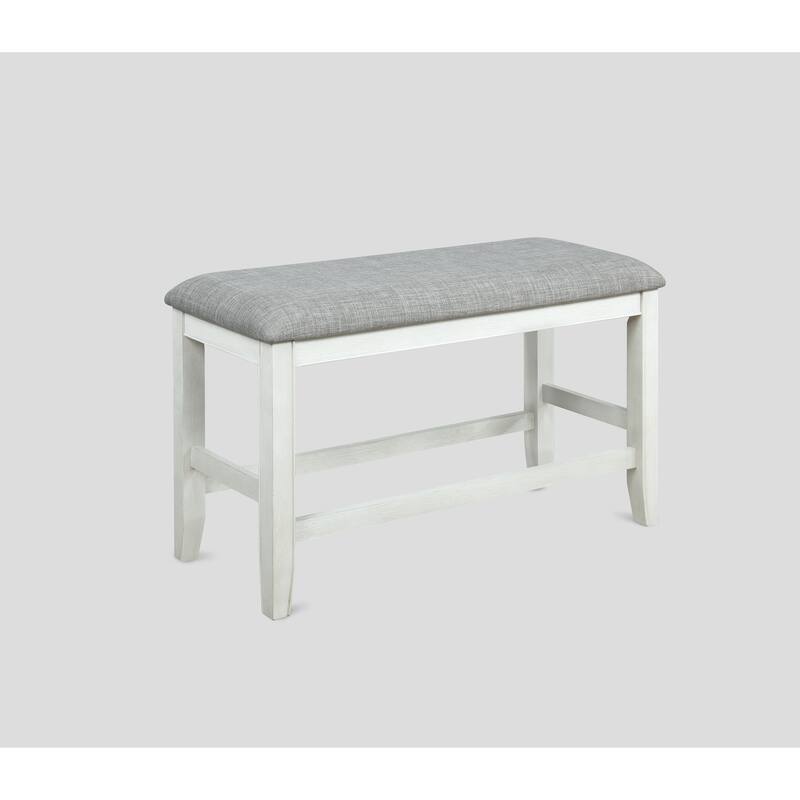 Omari Chalk White Modern Square Counter Height Set