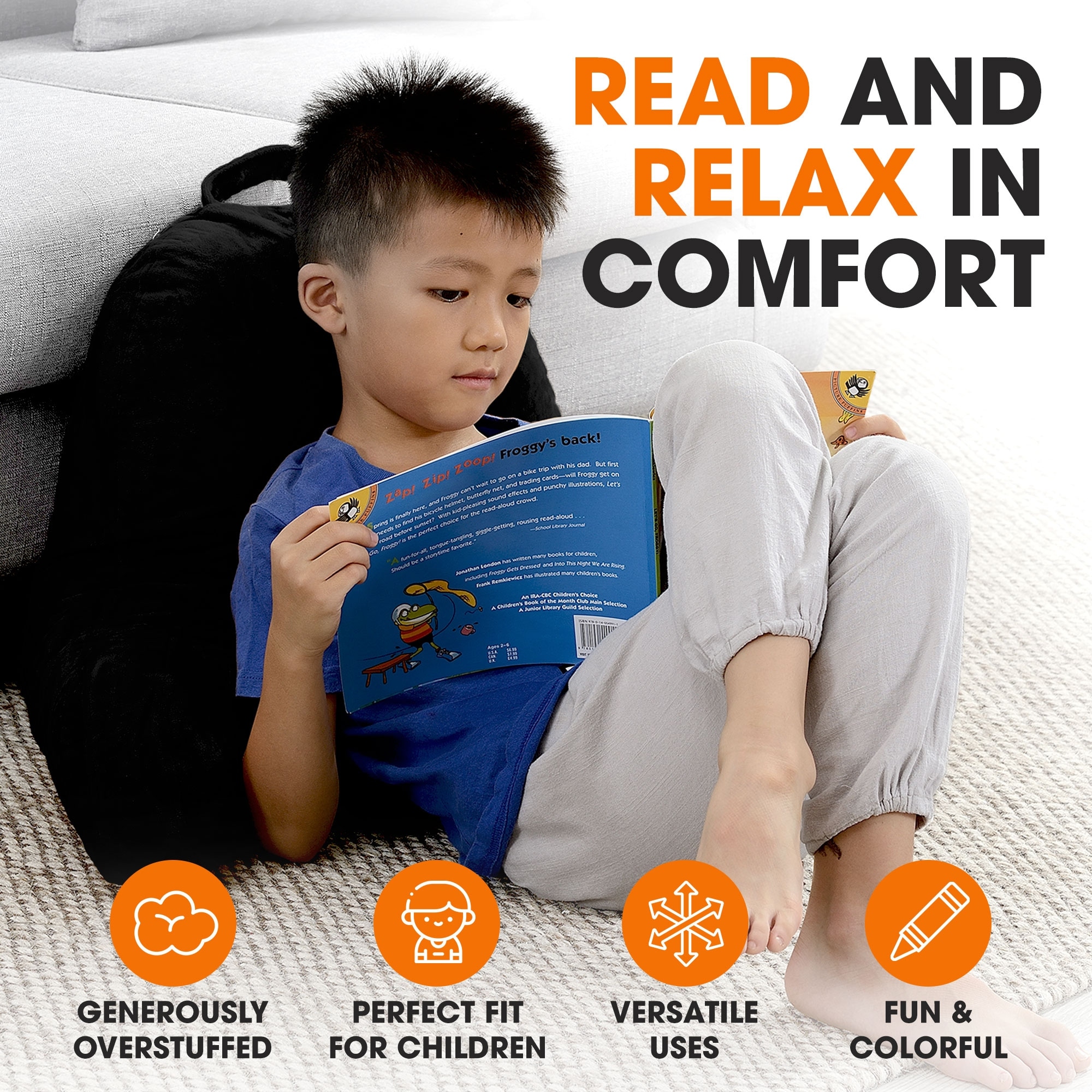 Cheer Collection Kids Memory Foam TV And Reading Pillow On Sale Bed Bath Beyond 17415019