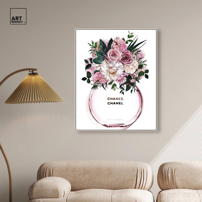 Floral Chance Fragrance Canvas by Art Remedy