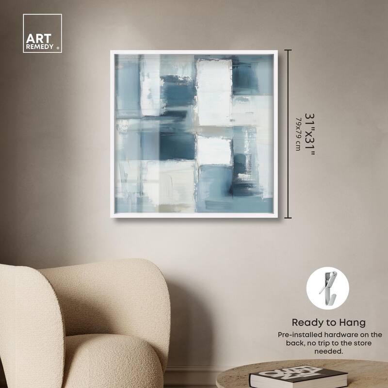 Deconstructed Blue I Shadowbox by Art Remedy