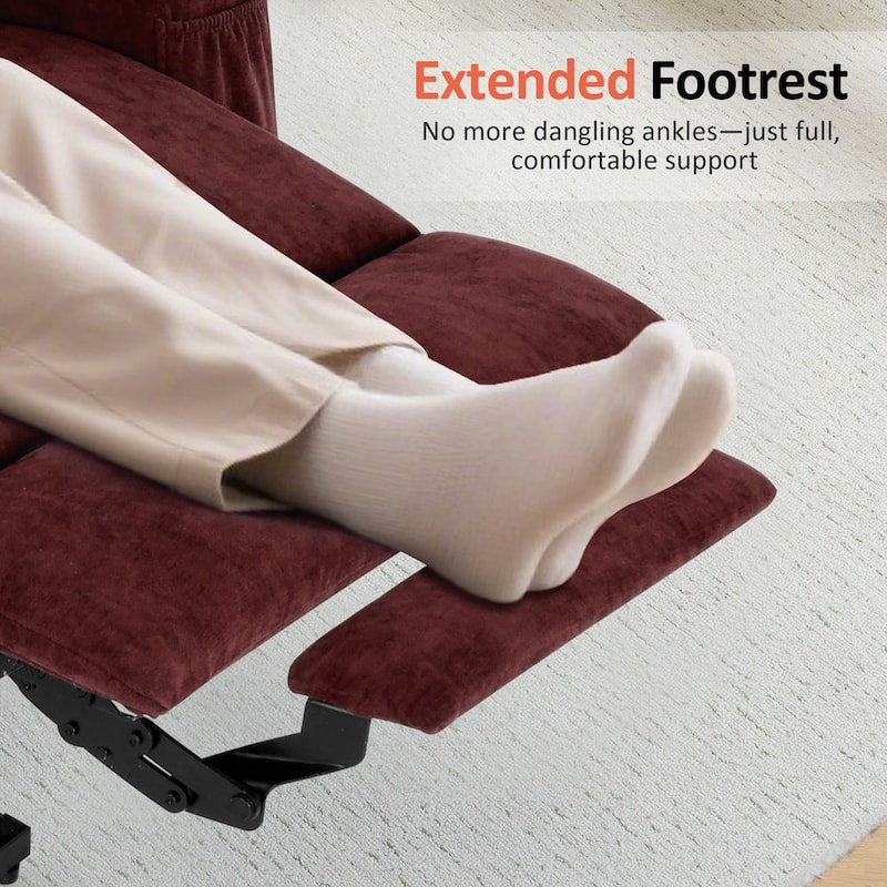 Power Lift Recliner Chair for Elderly, Massage and Heat, Fabric