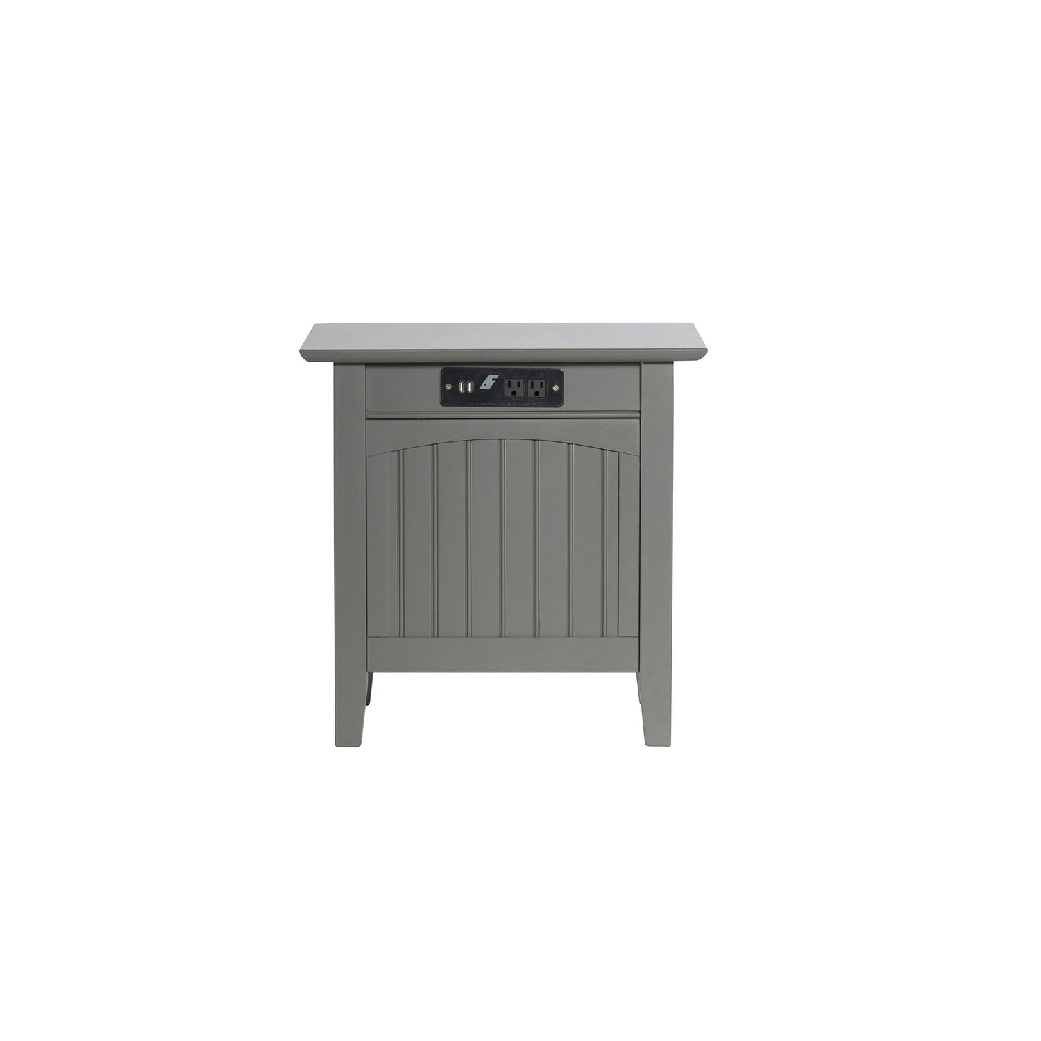 Atlantic Furniture Nantucket Beistelltisch – Massivholz, Nachhaltig, Im Cottage-Stil