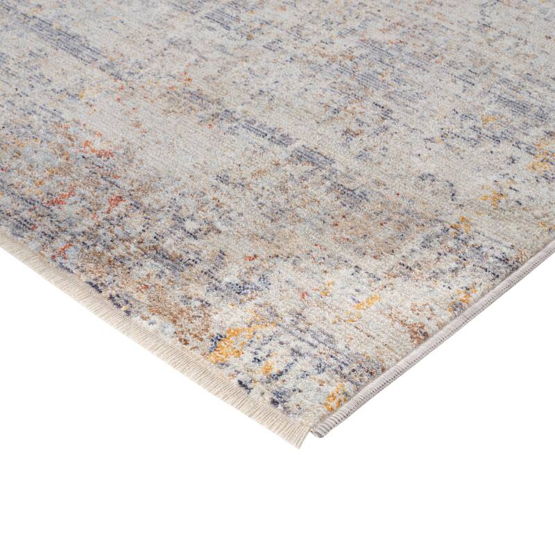 Albany Vintage Power-Loom Gray Area/Runner Rug