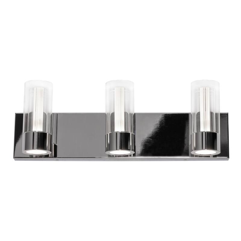 AFX Delphia Polished Chrome Vanity with Clear Acrylic