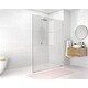 preview thumbnail 8 of 25, Glass Warehouse 78" x 60" Frameless Shower Door - Single Fixed Panel Polished Brass