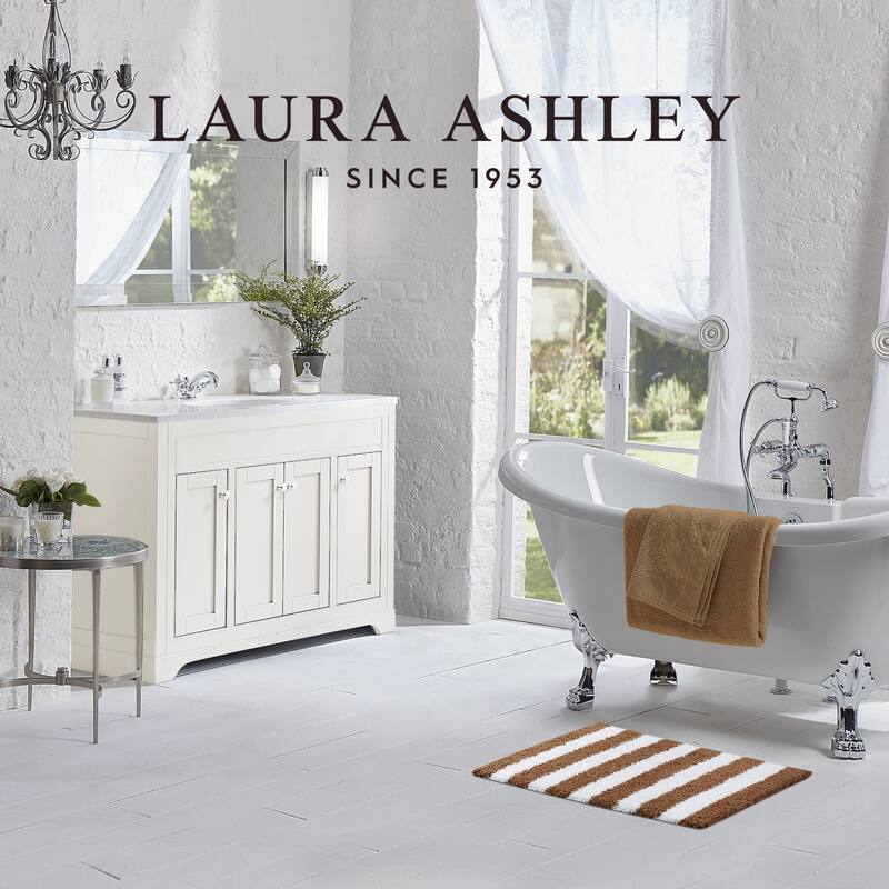 Laura Ashley Eden Stripe Bath Mat