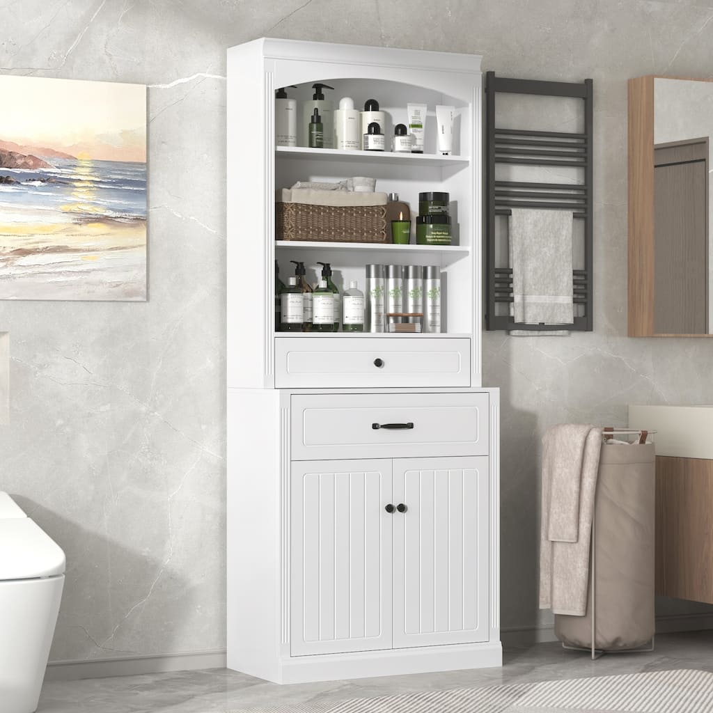 Versatile Bathroom Cabinet with Multiple Storage Options and Durable Construction