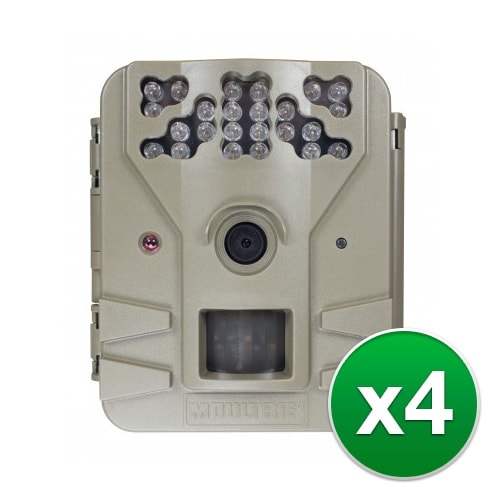 Moultrie MCG-13200 Game Spy 2 Plus Camera with Multi-Shot Modes & Flash Range 50' - (4-Pack)