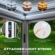 preview thumbnail 35 of 188, EROMMY Outdoor Louvered Pergola Gazebo with Adjustable Aluminum Rainproof Roof